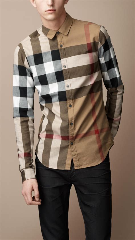 men burberry print shirt|burberry shirts for men price.